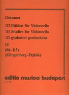 Dotzauer, J. J. F.: 113 gyakorlat gordonkára 4. (K)
