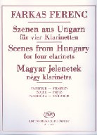 Farkas F: Magyar Jelenetek négy Klar. partitúra és szólam.