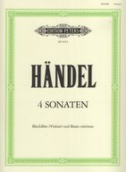 Handel: 3 Sonaten (Fuvola, hegedű, bőgő) (K)