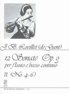 Loeillet, J.B: 12 Sonate  Op. 3. II. (No 4-6)